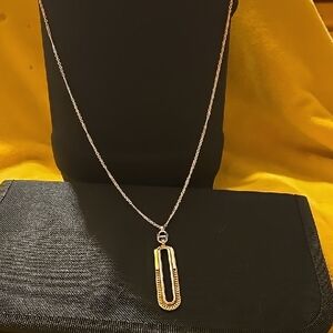 Vince Camuto Gold and Silver Minimalist Necklace